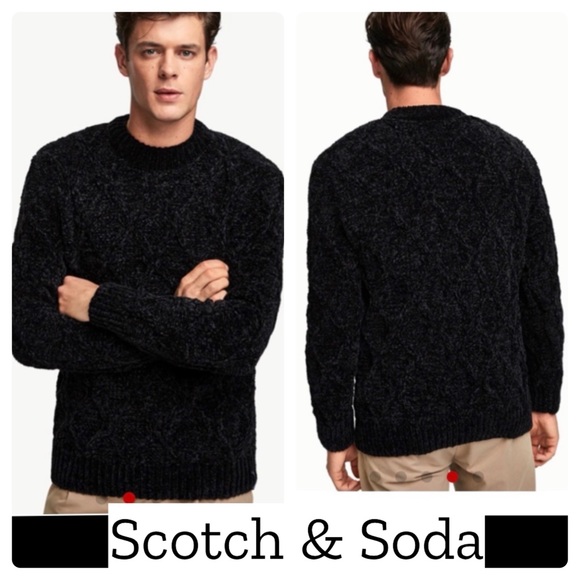 Scotch Soda Cable Knit Chenille Sweater 